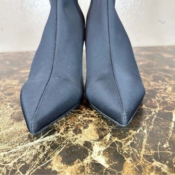 Jeffrey Campbell Black Siren Point Sport Neoprene sock Heeled ankle Boots 10 - Picture 8 of 11